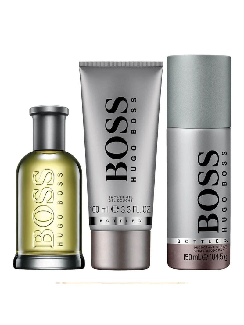 Kit Hugo Boss Bottled + Shower Gel + Desodorante | Eau de Toilette | 100 ml