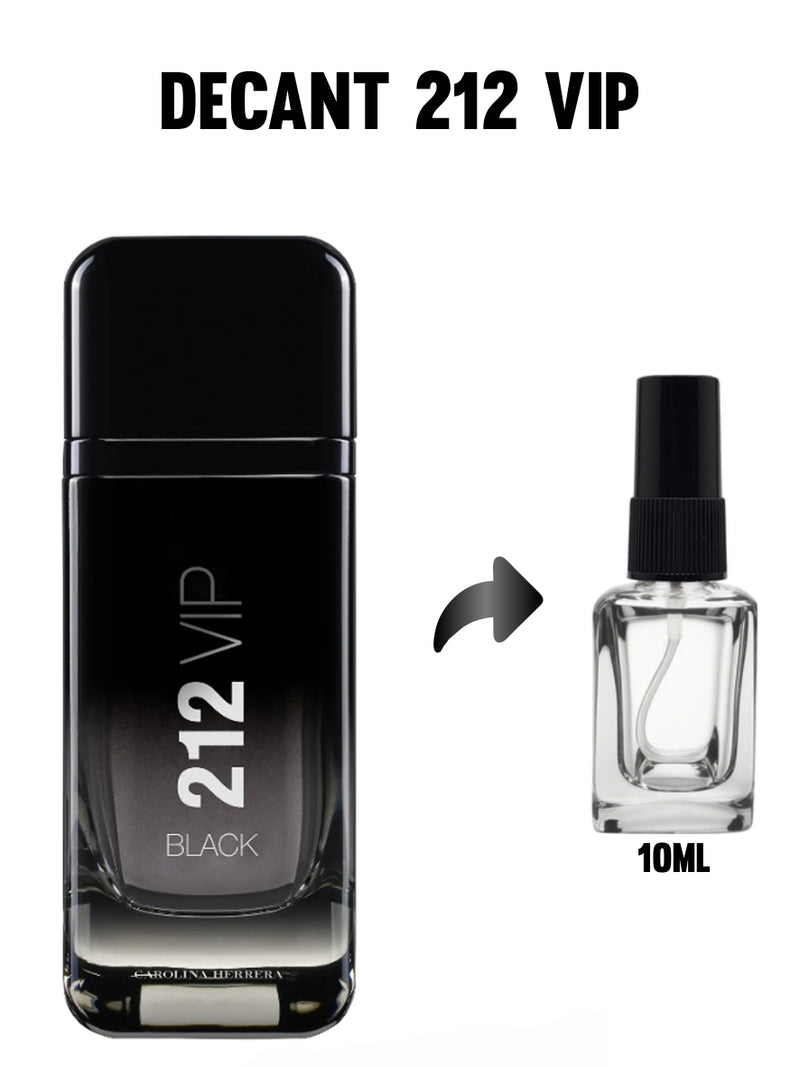 Decant 212 VIP Black Carolina Herrera | Perfume Masculino | Eau de Parfum | 10ml